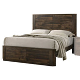 Elettra Rustic Walnut Queen Bed Model 24850Q By ACME Furniture